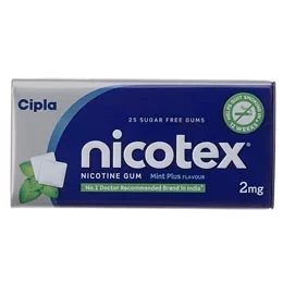 Cipla Nicotex Mint Plus (20 Sugar Free Gum)